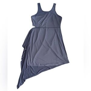 DKNY Women's Mesh Overlay Fit Flare dress size L